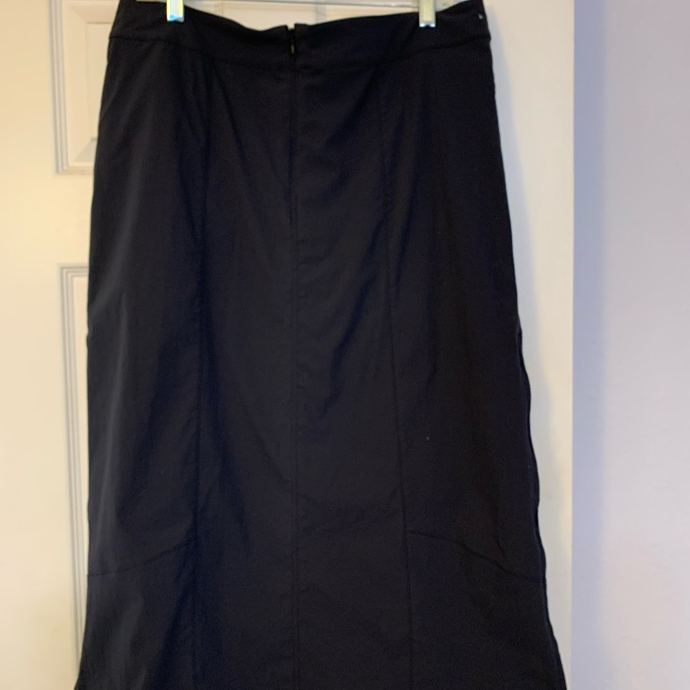 Royal Robbins black long skirt, quick dry, travel friendly, Size 12